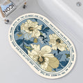 Floral Embellished Memory Foam Bath Mat | Kelmera