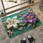 Floral-Inspired Decorative Area Mat | Kelmera