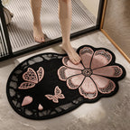 Floral Lace Decor Bath Mat | Kelmera