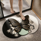 Floral Lace Decor Bath Mat | Kelmera