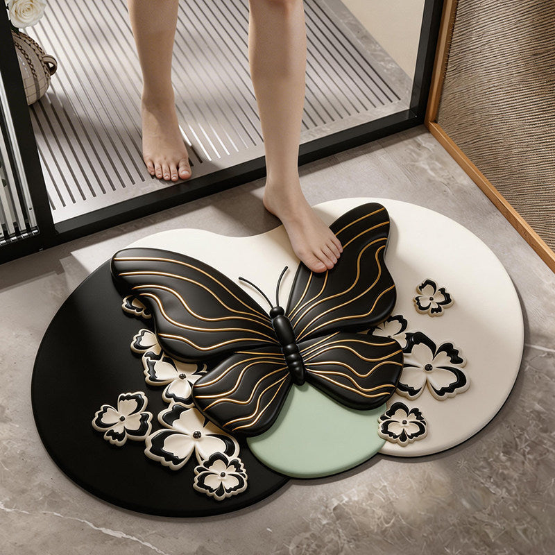 Floral Lace Decor Bath Mat | Kelmera