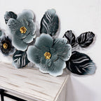 Floral Metal Wall Art Sculpture Cement 37 | Kelmera