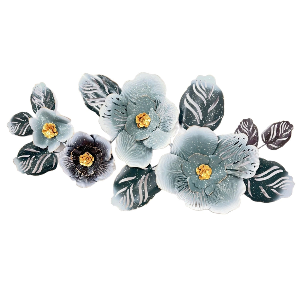Floral Metal Wall Art Sculpture Cement 37 | Kelmera