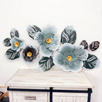 Floral Metal Wall Art Sculpture Cement 37 | Kelmera