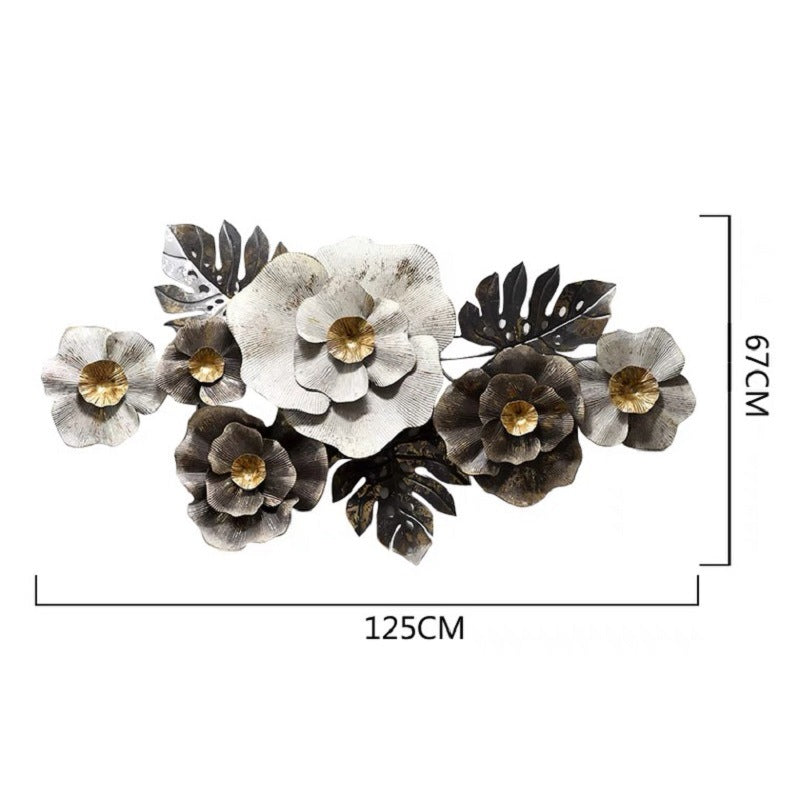 Floral Metal Wall Sculpture | Kelmera