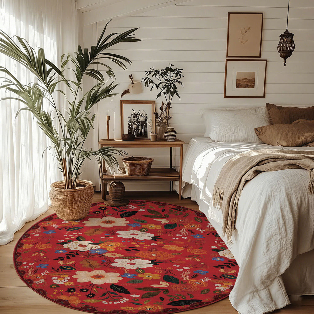 Floral Pattern Area Rug | Kelmera