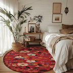 Floral Pattern Area Rug | Kelmera