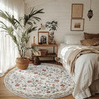 Floral Pattern Area Rug | Kelmera