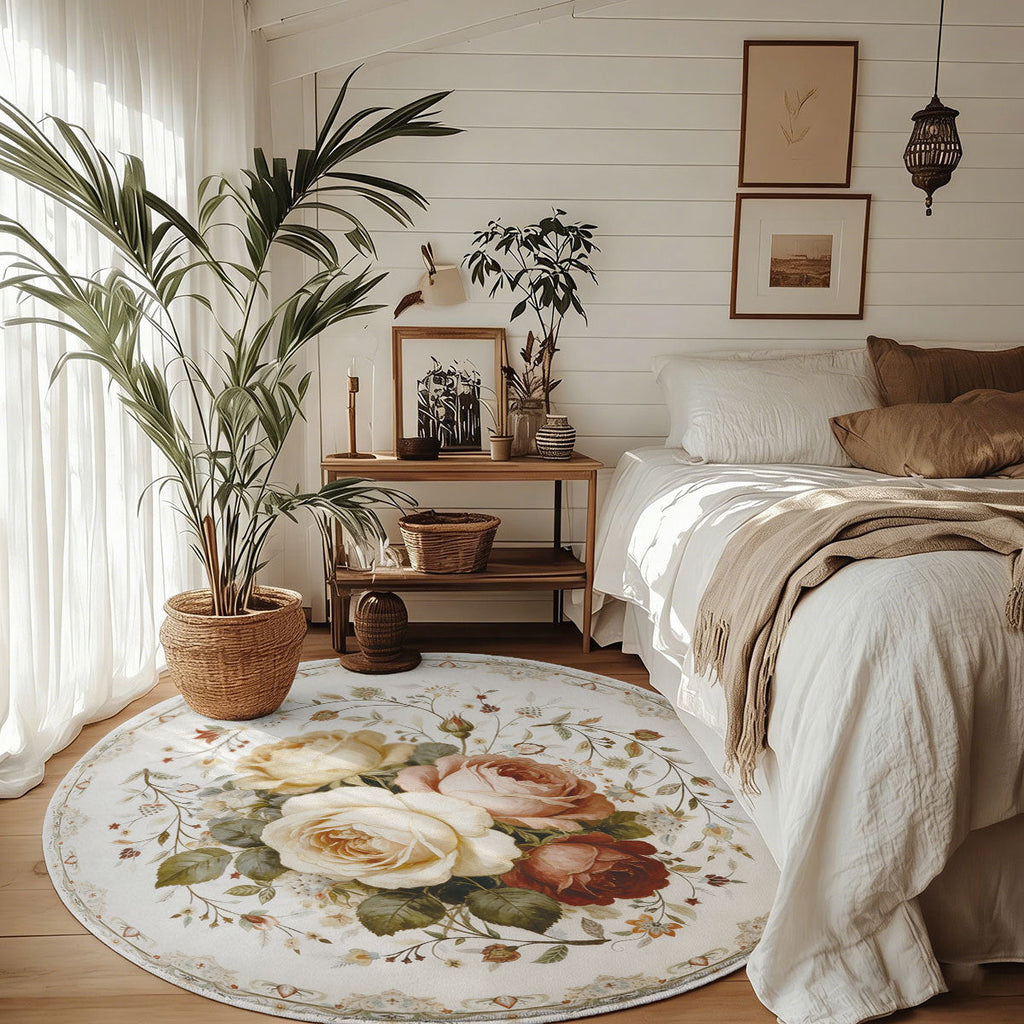 Floral Pattern Area Rug | Kelmera