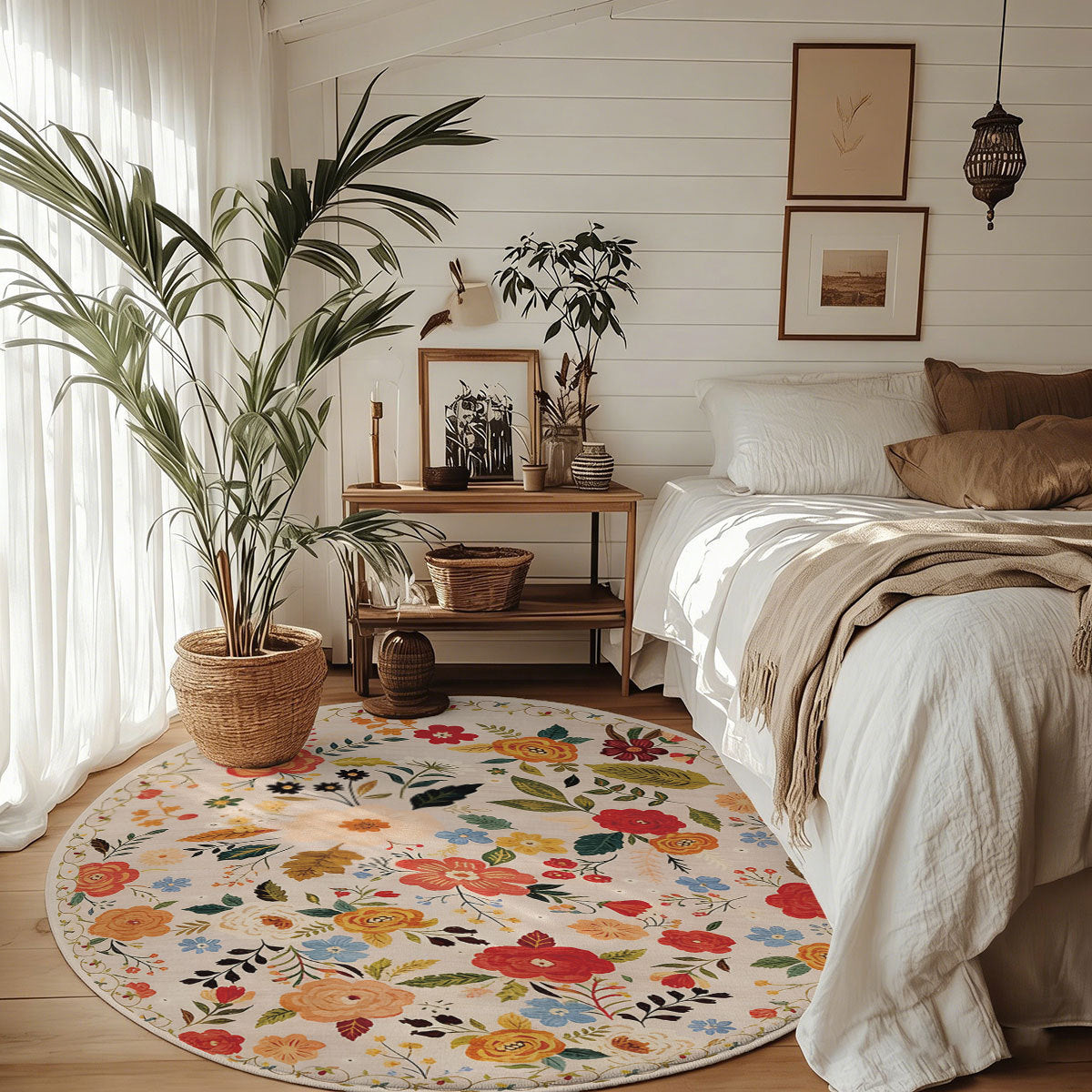Floral Pattern Area Rug | Kelmera