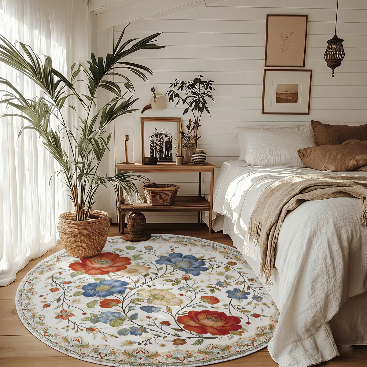Floral Pattern Area Rug | Kelmera