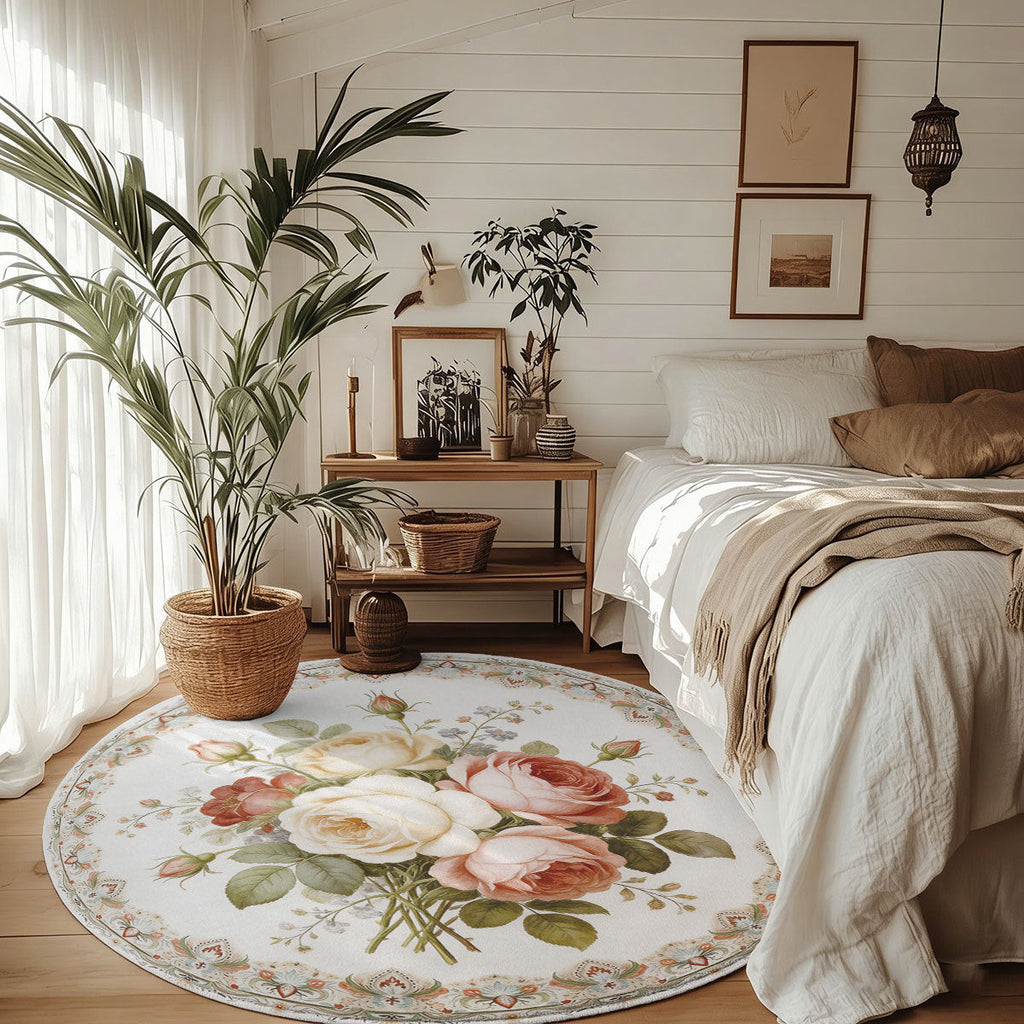 Floral Pattern Area Rug | Kelmera