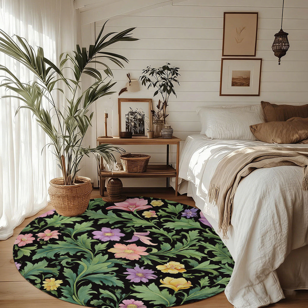 Floral Pattern Area Rug | Kelmera