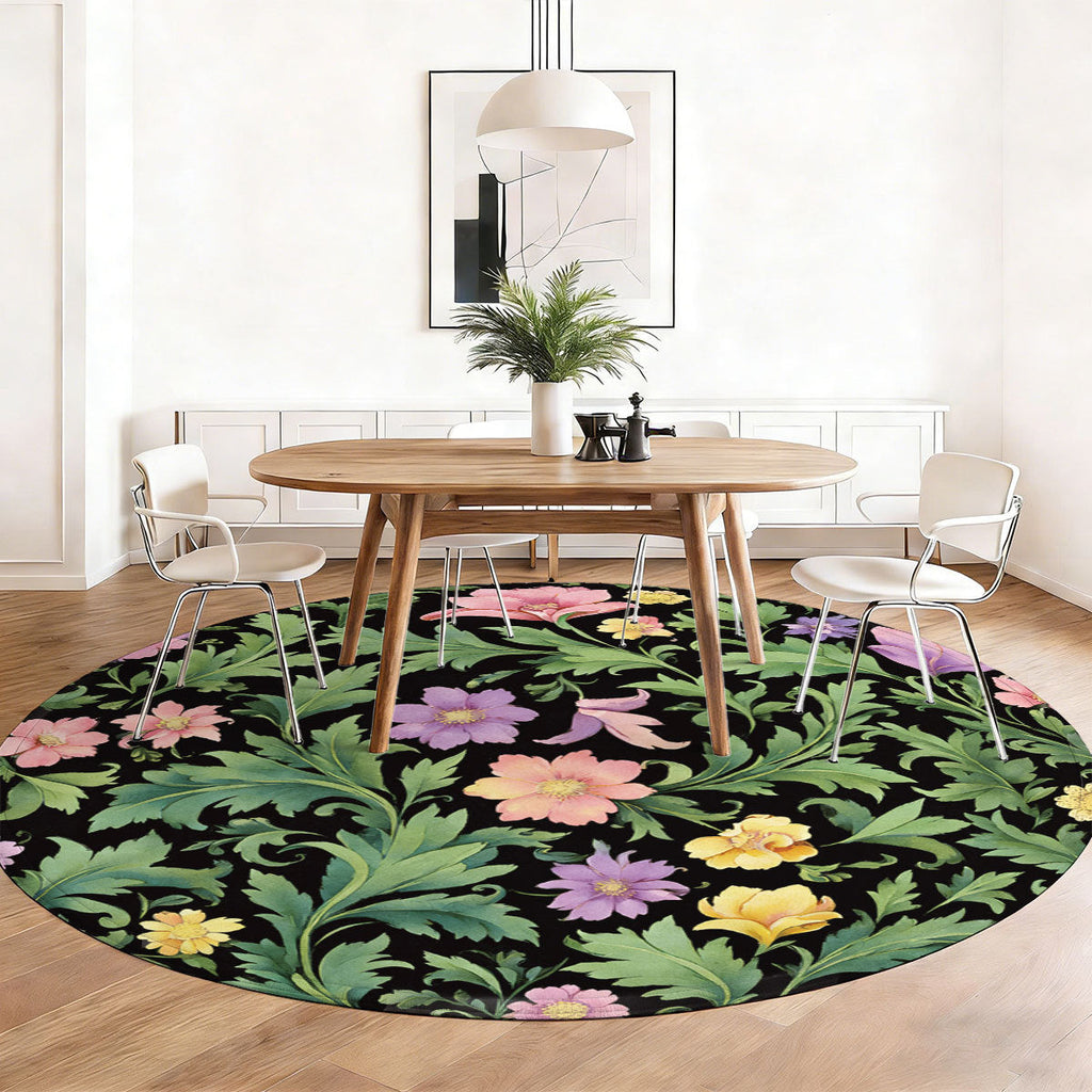 Floral Pattern Area Rug | Kelmera