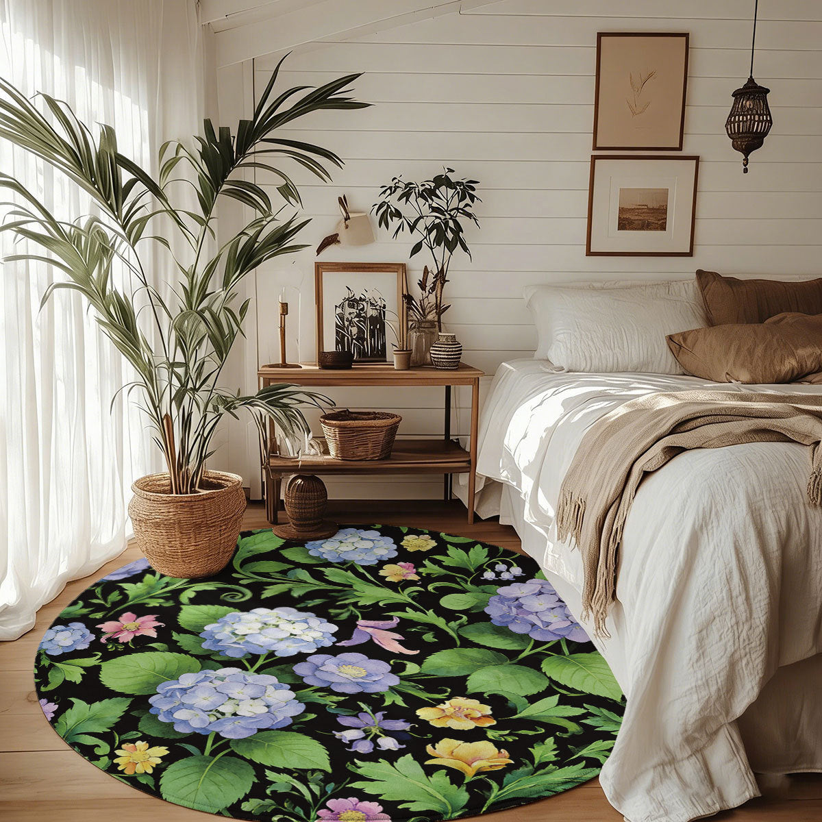 Floral Pattern Area Rug | Kelmera