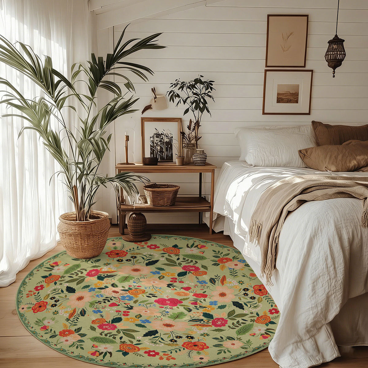 Floral Pattern Area Rug | Kelmera