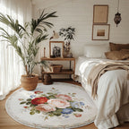 Floral Pattern Area Rug | Kelmera