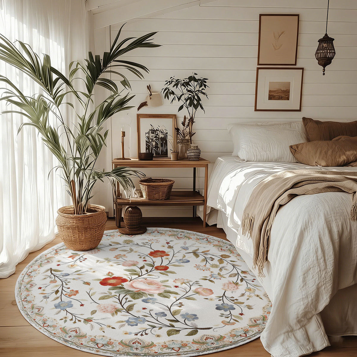 Floral Pattern Area Rug | Kelmera