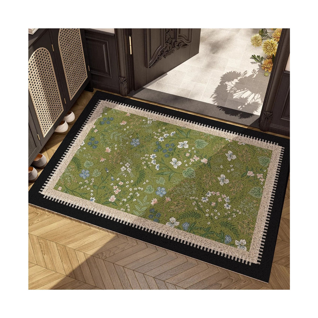 Floral Pattern Area Rug Non Slip | Kelmera