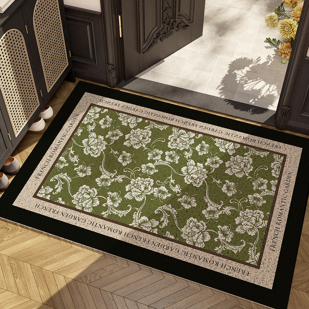 Floral Pattern Area Rug Non Slip | Kelmera