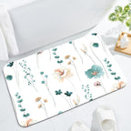 Floral Pattern Bath Mat | Kelmera