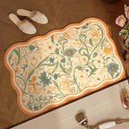 Floral Patterned Area Mat | Kelmera