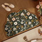 Floral Patterned Area Mat | Kelmera