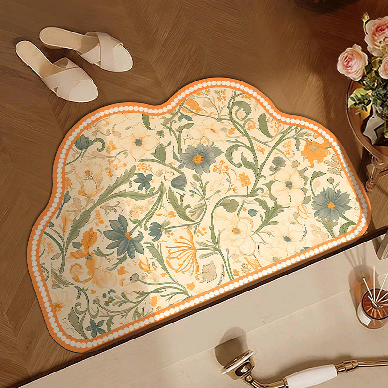Floral Patterned Area Mat | Kelmera