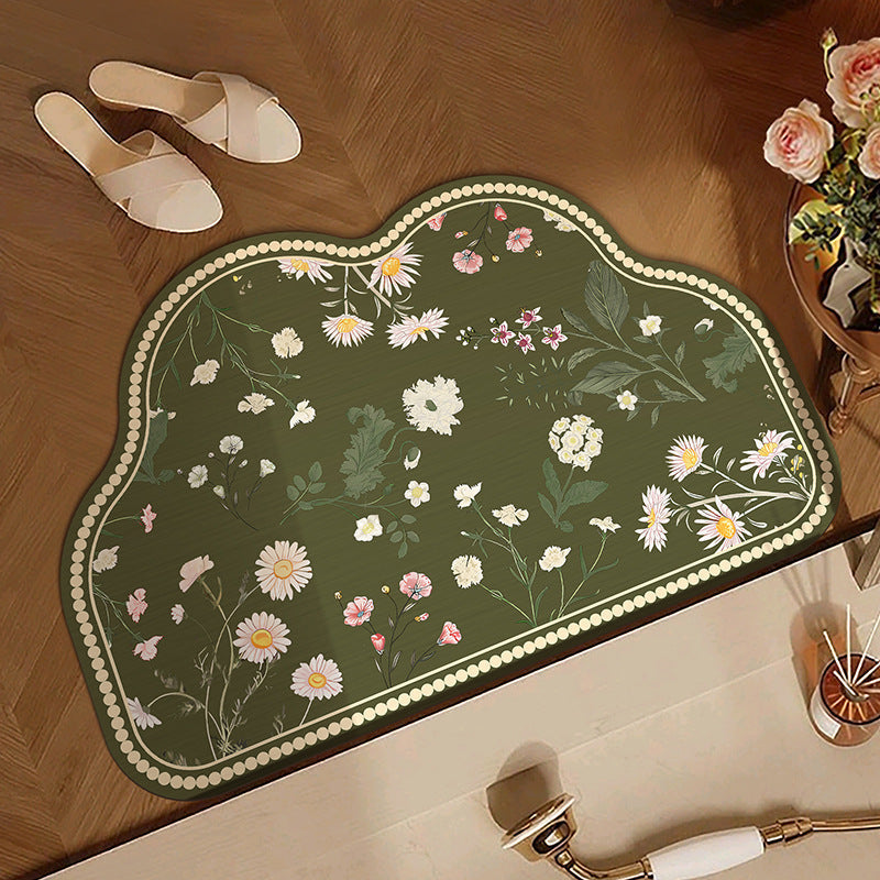 Floral Patterned Area Mat | Kelmera