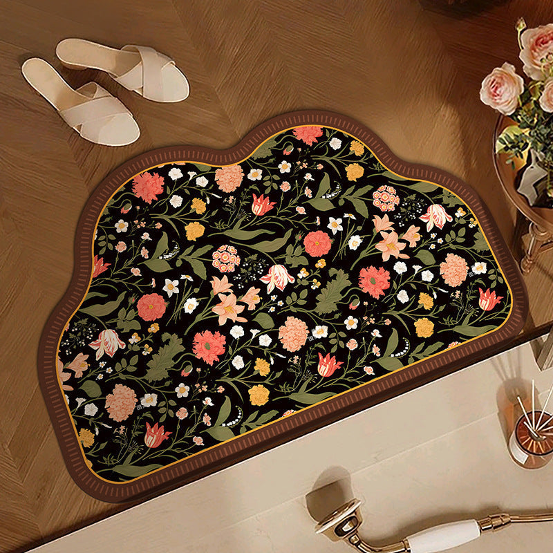 Floral Patterned Area Mat | Kelmera