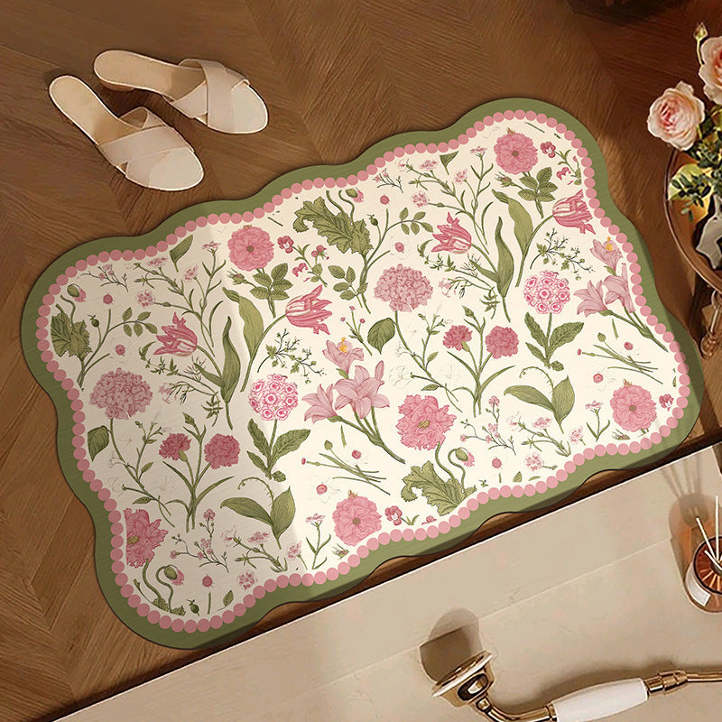 Floral Patterned Area Mat | Kelmera