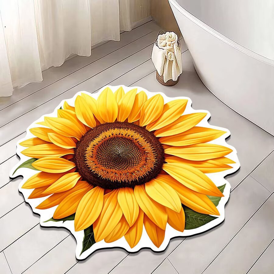 Floral Patterned Bath Mat | Kelmera