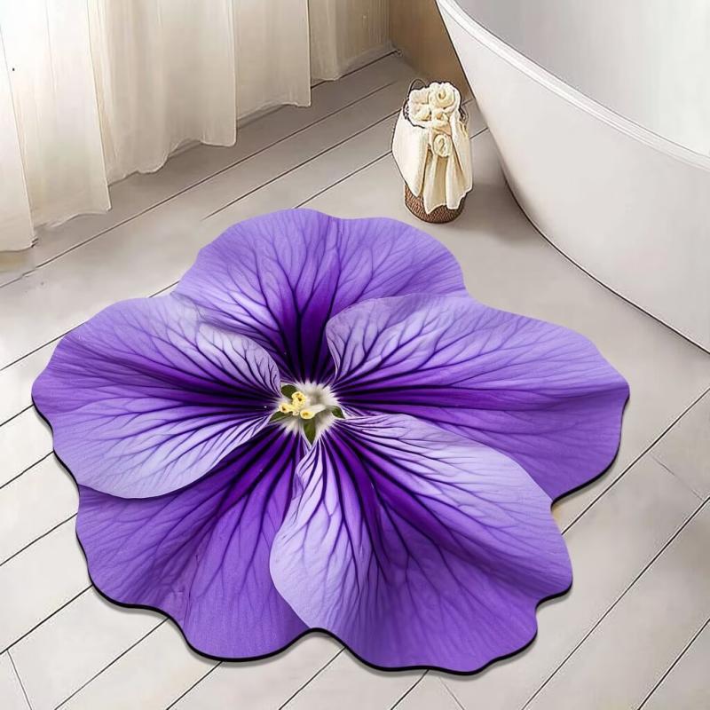 Floral Patterned Bath Mat | Kelmera