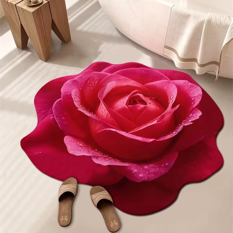 Floral Patterned Bath Mat | Kelmera