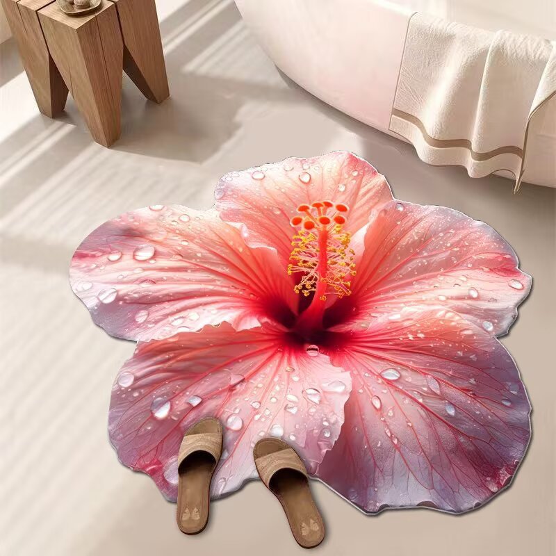 Floral Patterned Bath Mat | Kelmera