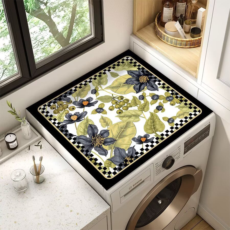 Floral Patterned Laundry Room Top Cover | Kelmera