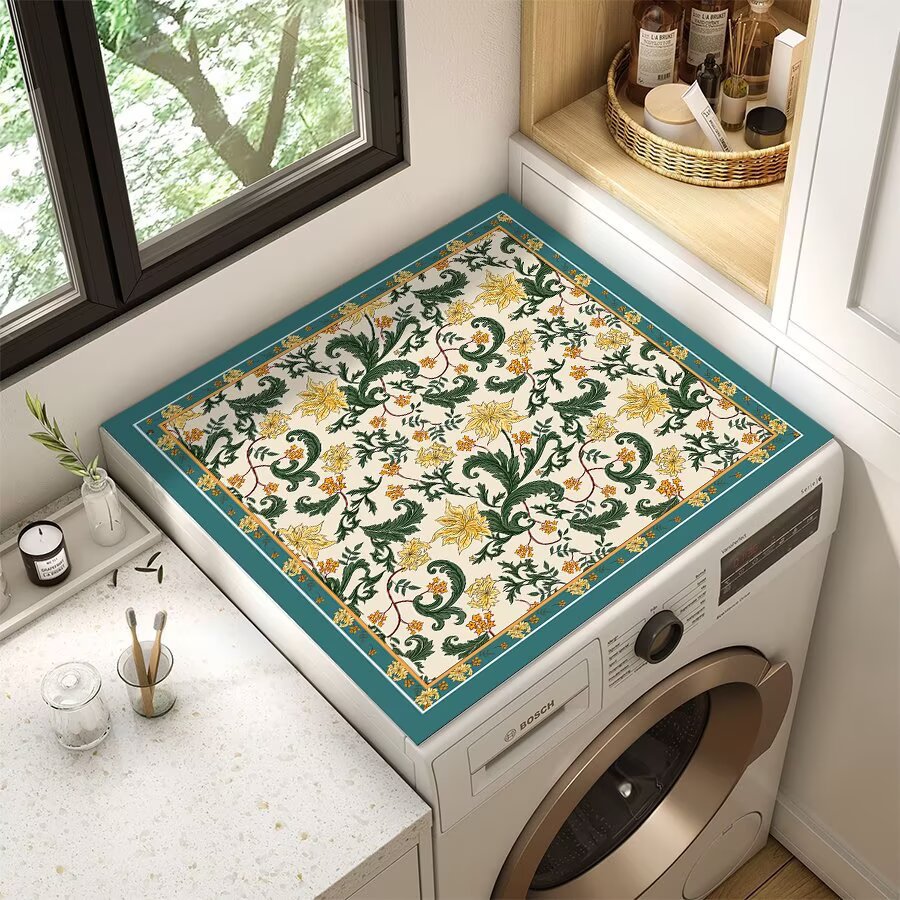 Floral Patterned Laundry Room Top Cover | Kelmera