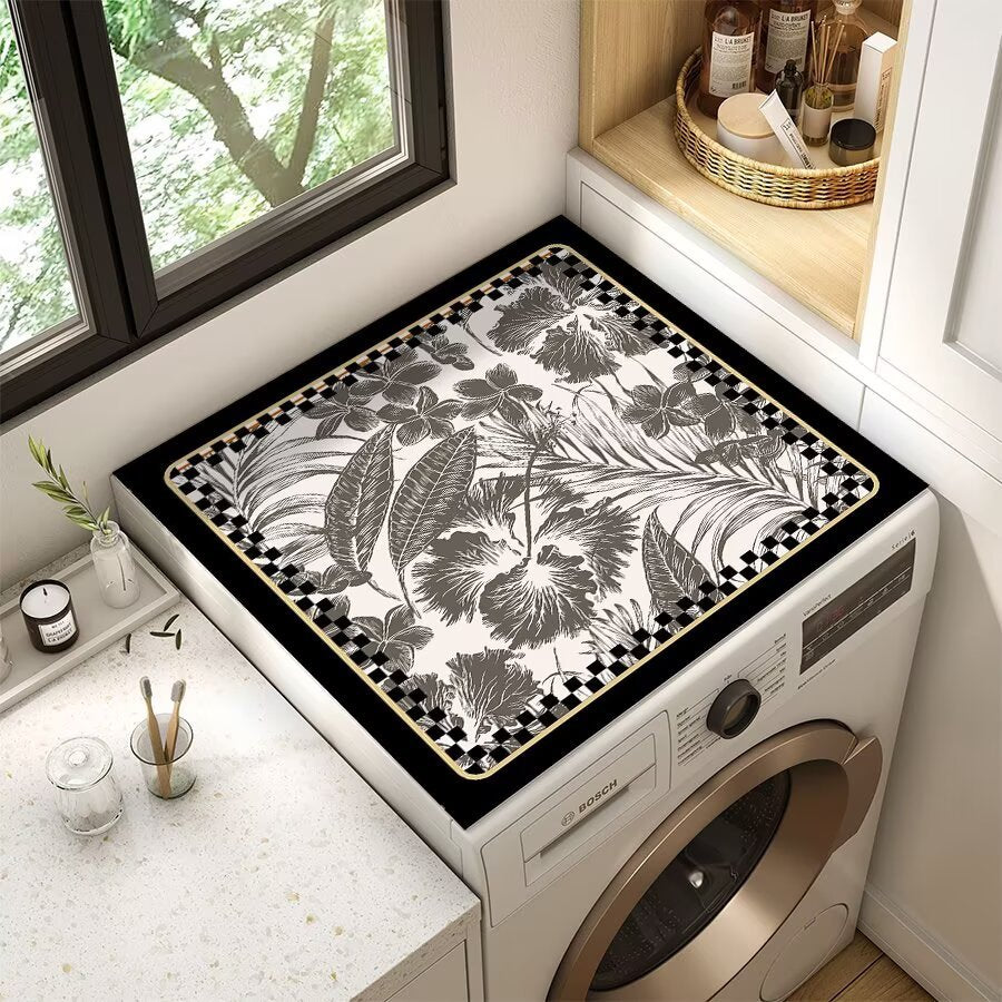 Floral Patterned Laundry Room Top Cover | Kelmera
