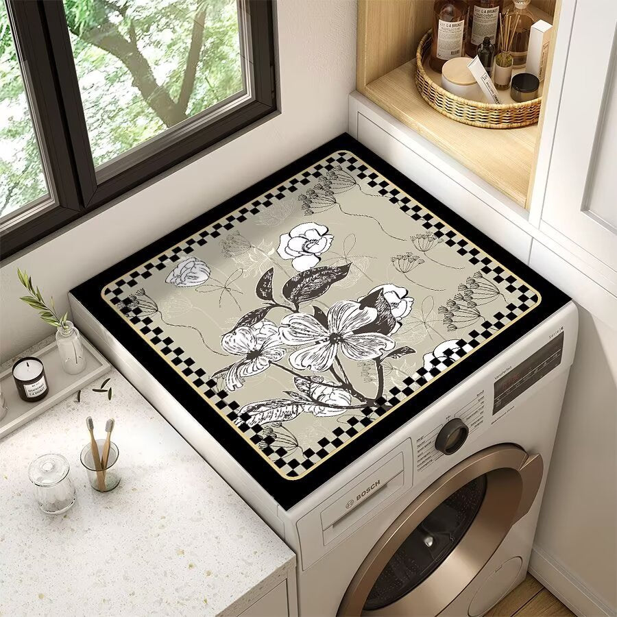 Floral Patterned Laundry Room Top Cover | Kelmera