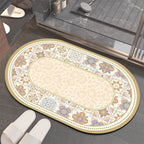 Floral-Patterned Memory Foam Bathroom Mat | Kelmera