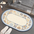Floral-Patterned Memory Foam Bathroom Mat | Kelmera