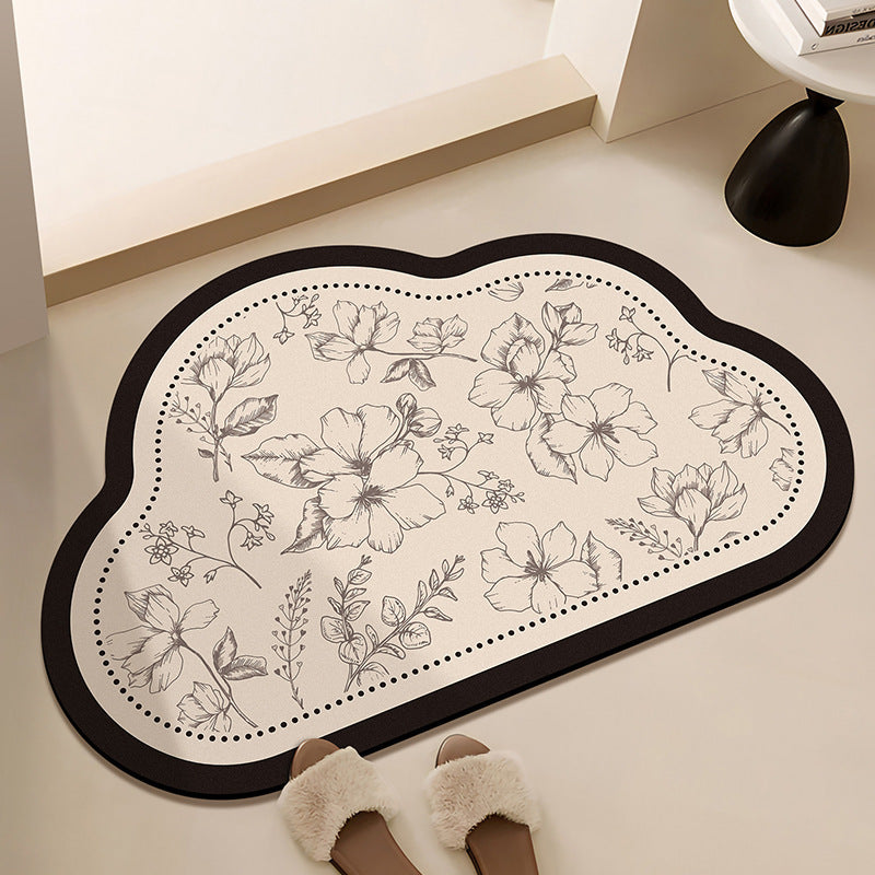 Floral-Printed Bath Runner | Kelmera