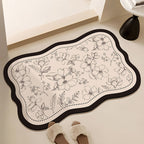 Floral-Printed Bath Runner | Kelmera