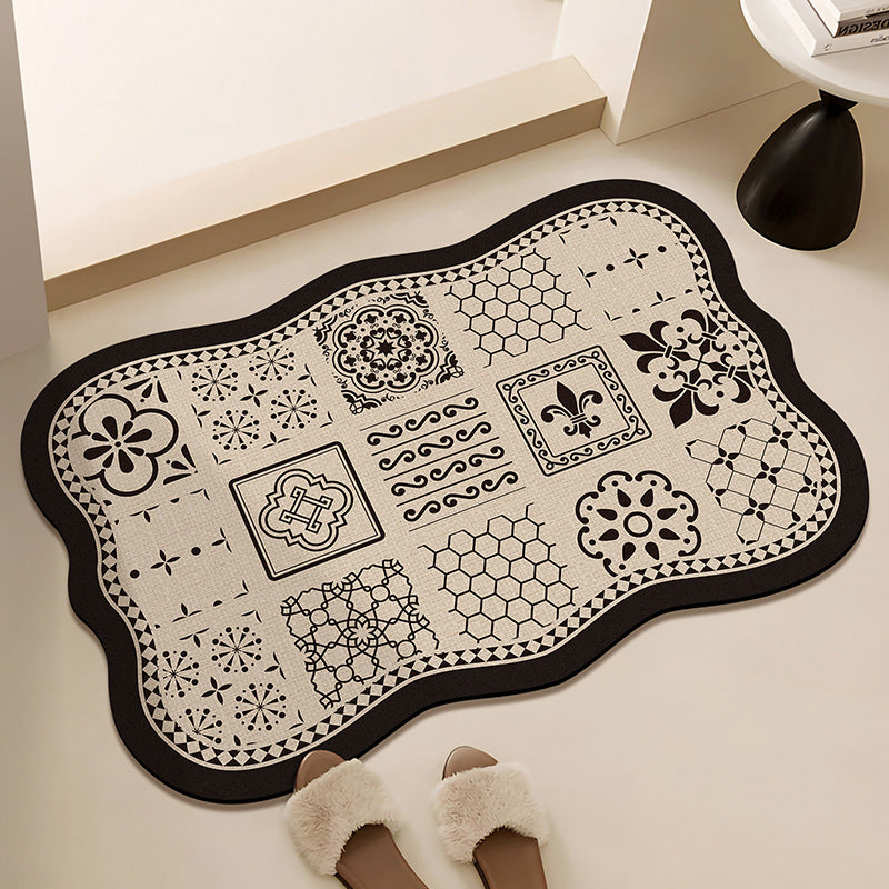 Floral-Printed Bath Runner | Kelmera