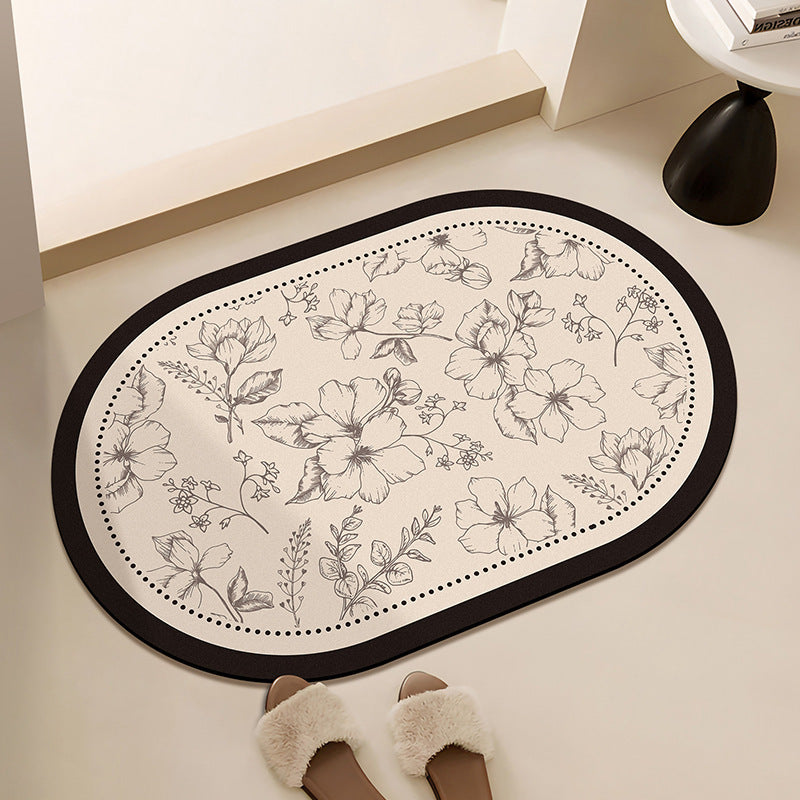 Floral-Printed Bath Runner | Kelmera