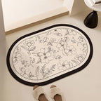 Floral-Printed Bath Runner | Kelmera
