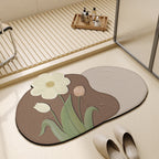 Floral Shape Bathroom Mat | Kelmera