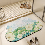 Floral Shape Bathroom Mat | Kelmera
