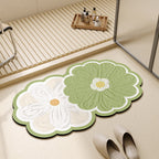 Floral Shape Bathroom Mat | Kelmera