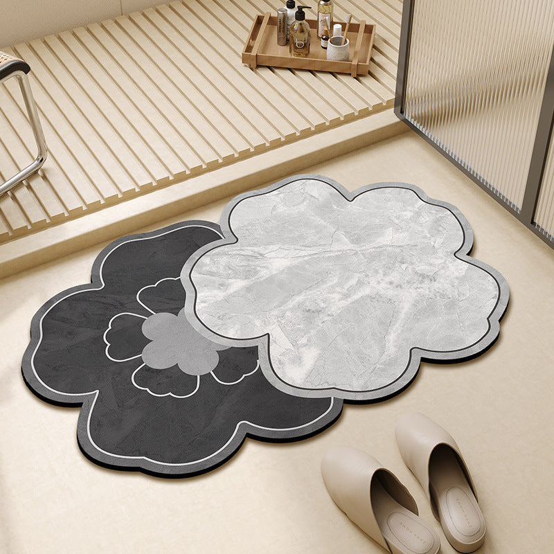 Floral Shape Bathroom Mat | Kelmera